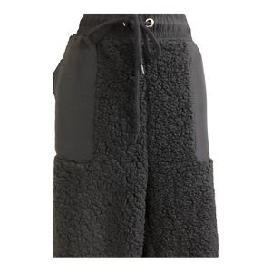 Black sherpa shearling look cozy warm loungewear jogger pants Size XXL new